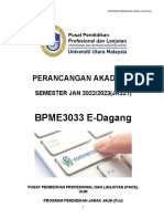 Perancangan Akademik Bpme3033 PJJ221