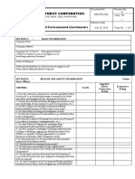 IMS PRC 002 Suppliers Health Environmental Questionnaire