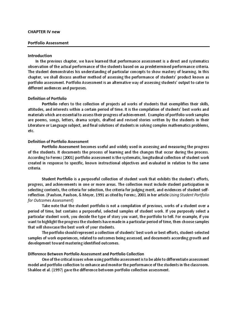 Chapter 4 Pdf Educational Assessment Teachers