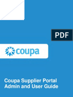 Coupa Supplier Portal Admin and User Guide