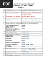 Telephone Directory 2019 Ignou