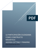 La Participación Ciudadana Como Constructo Mediático - Agenda Setting y Framing