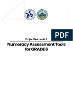 Numeracy Assessment Tool Grade 61