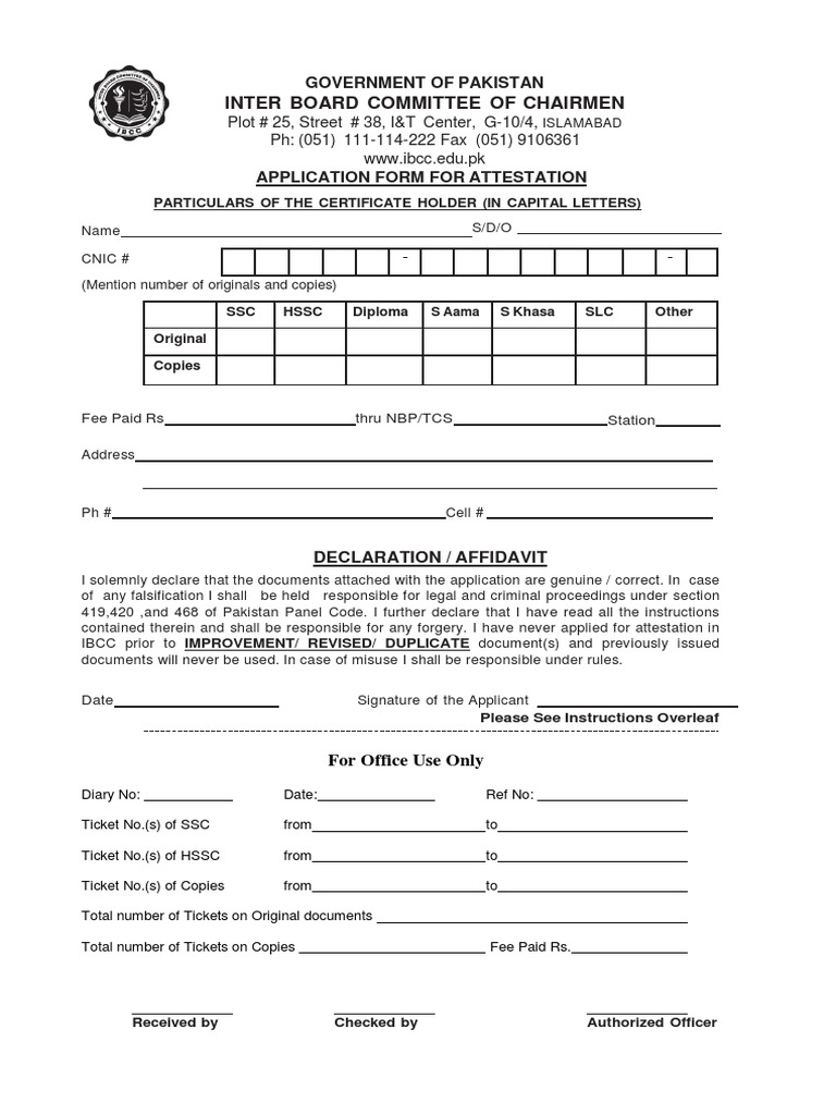 A1Attestationform1 PDF Signature Diploma