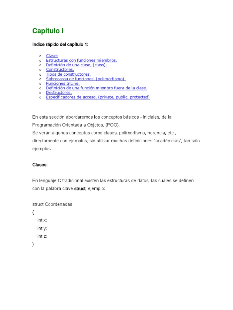 Introducción a POO en C y C++ | PDF | C ++ | Herencia (Programación ...