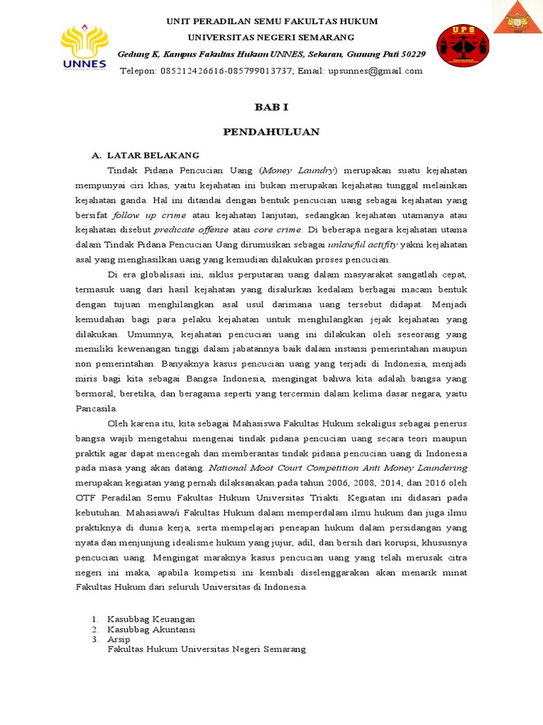 Proposal Pendaftaran Aml V Pdf