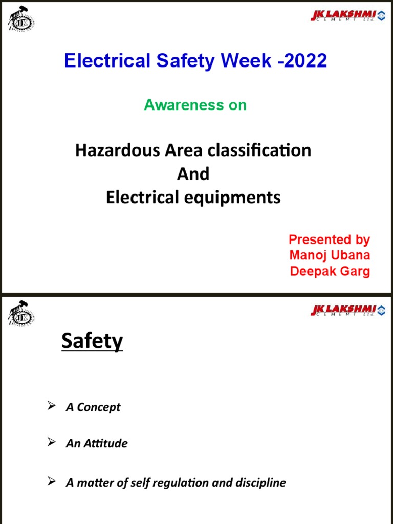 Electrical Safety Week HAC & EEQ 2022 PDF Chemistry Gases