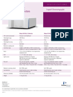 Flexar UVVis LC and UHPLC Detectors Specifications