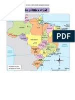 DIVISÃO POLÍTICA E REGIONAL DO BRASIL Turma B 3 Cópias