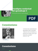 Paradigma Conductual Del Aprendizaje II