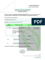 Certificado Servicio Ambiental