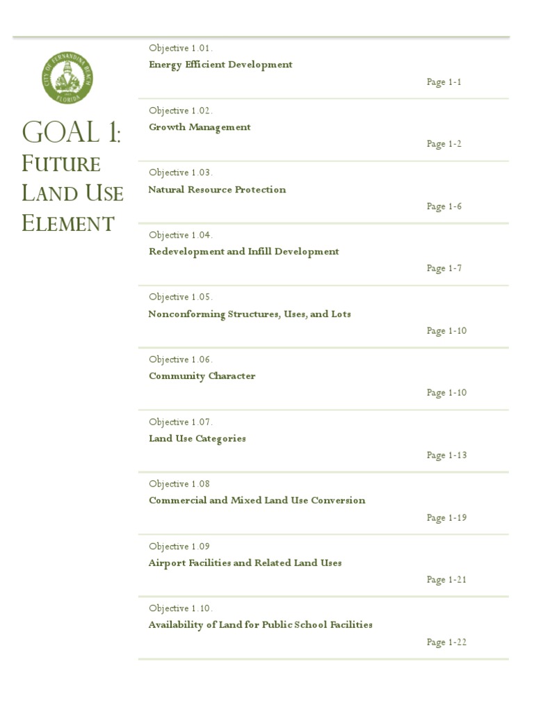 GOAL 1_Future Land Use Element_2022_202207052022485093 | PDF | Green ...