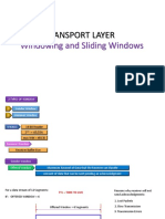 transport layer windowing and sliding windows