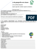 Revisão de Geografia Em Classe 1- Complete as Frases a Seguir Com a Profissão Adequada Operário Pescador Médico Garimpeiro Agricultor Vendedor Vaqueiro Ou Boiadeiro a) Eu Cultivo a Terra Eu Sou_____ b) Eu Procuro p