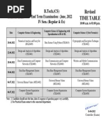 B.Tech. - CS - IV Sem