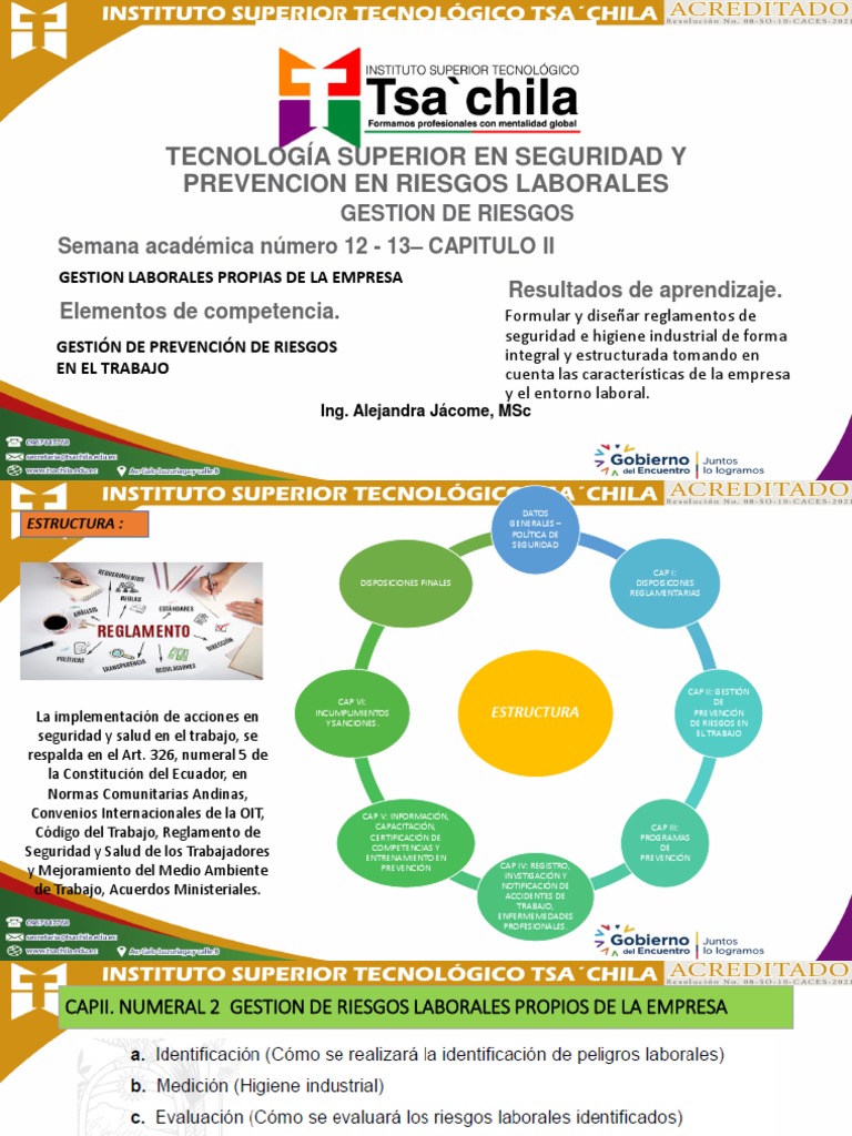Gestión de Riesgos Laborales y Seguridad | PDF | Defensa Civil | La ...