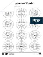 t2 M 248 Multiplication Wheels Activity Sheet - Ver - 5