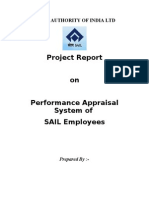 Performance Appraisal Project of SAIL[1]