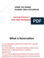 Taking Table Reservations: A Guide for Restaurant Staff