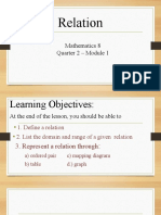 Relations Math 8 Quarter 2 Module 1