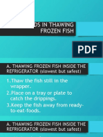 Methods in Thawing Frozen Fish