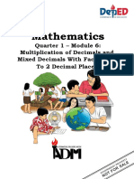 Math6 q1 Mod6 Week6 MultiplicationofDecimals Va