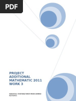 Project Additional Mathematic 2011 Work 3: Saidatul Syafinaz Binti Mior Ahmad 6/27/2011