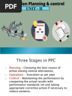 Production Planning & Control