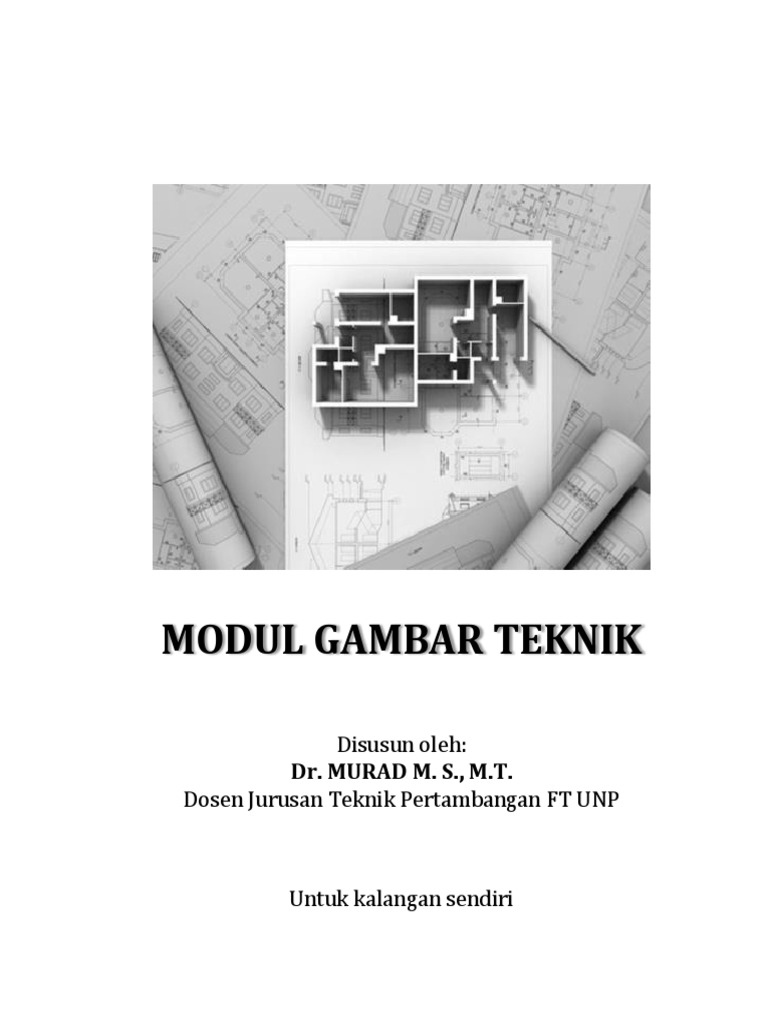 Buku Modul Gambar Teknik - Murad MS | PDF | Seni | Komputer