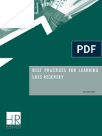 Learning Loss Recovery Best Practices