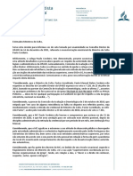 Suspensão credencial Ministro Culto por 6 meses