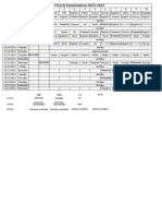 Half Yearly Examinations 2022-2023 Schedule