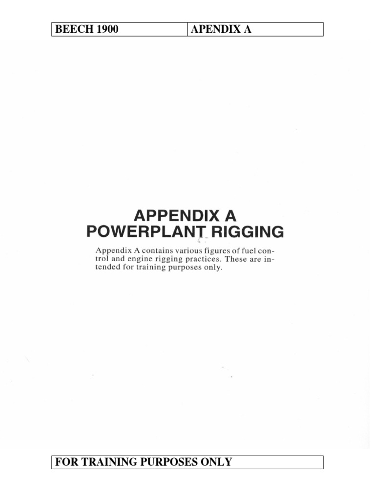 Engine Rigging 1900D | PDF