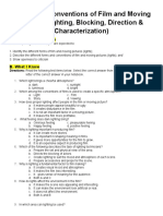 Forms and Conventions of Film and Moving Picture