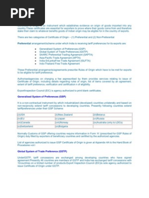 Certificate of Origin
