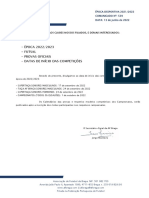 Co N - 539 Epoca 2022 2023 - Futsal - Comp Oficiais - Datas de Inicio