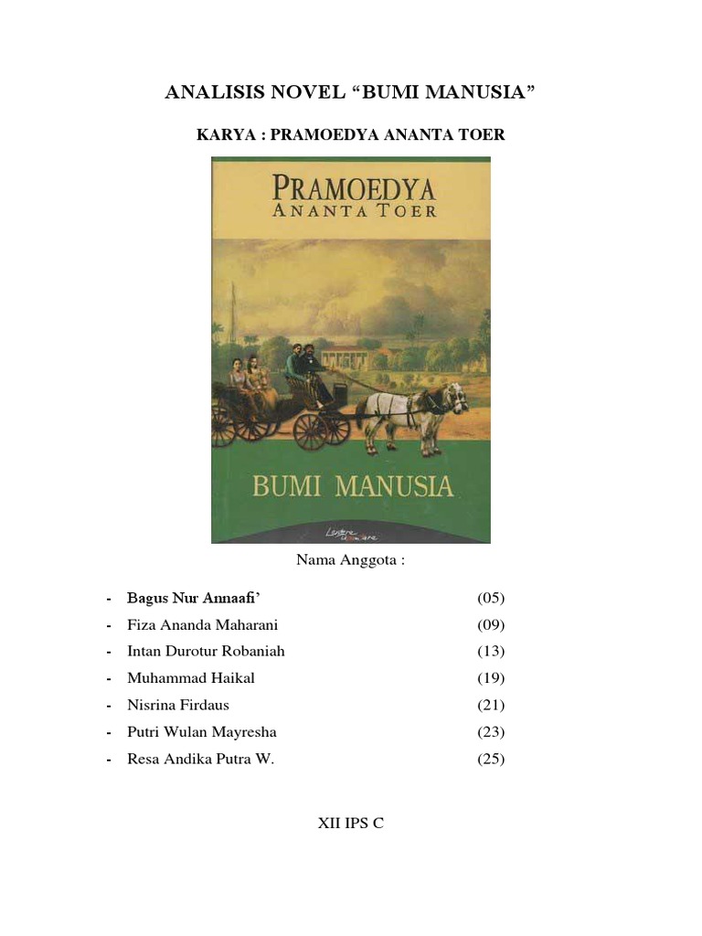 Analisis Novel Bumi Manusia PDF