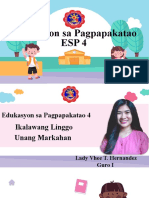 Edukasyon Sa Pagpapakatao Esp 4