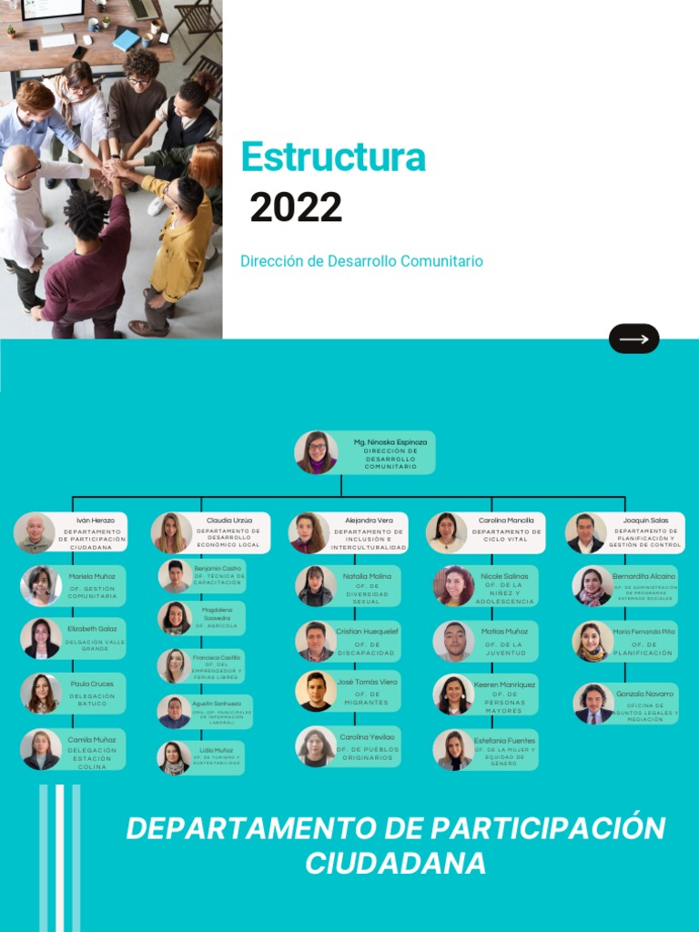 Estructura: Dirección de Desarrollo Comunitario | PDF | Inclusión ...