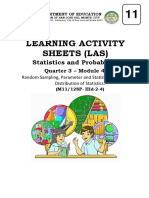 LAS 3 - Statistics and Probability - Q3 - Module 4 LC1 3