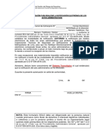 Formato de Autorización de Notificacion Electronica Valida