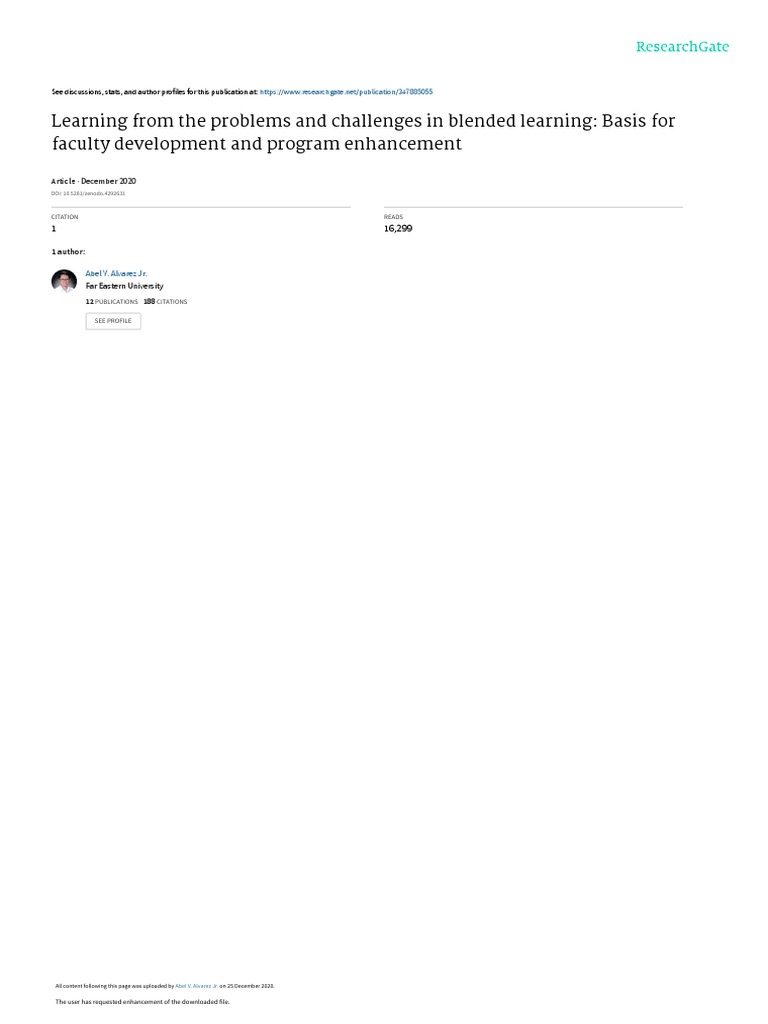 Challenges in Blended Learning in the Philippines | PDF | Educational ...