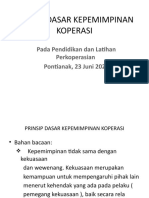 Materi Prinsip Dasar Kepemimpinan