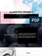 Marketing Project Report on Advertising Appeals and Media