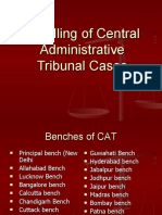 Handling of Central Administrative Tribunal Cases