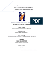 4.2. Fundamentos teóricos y curriculares de la planeación didáctica y la evaluación.