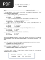 Class 5 Science Soil Erosion And Conservation Work Sheet Pdf
