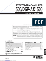 Yamaha rxv1500 Owner Manual