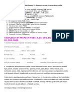 Completa Las Frases Con La Preposición Adecuada