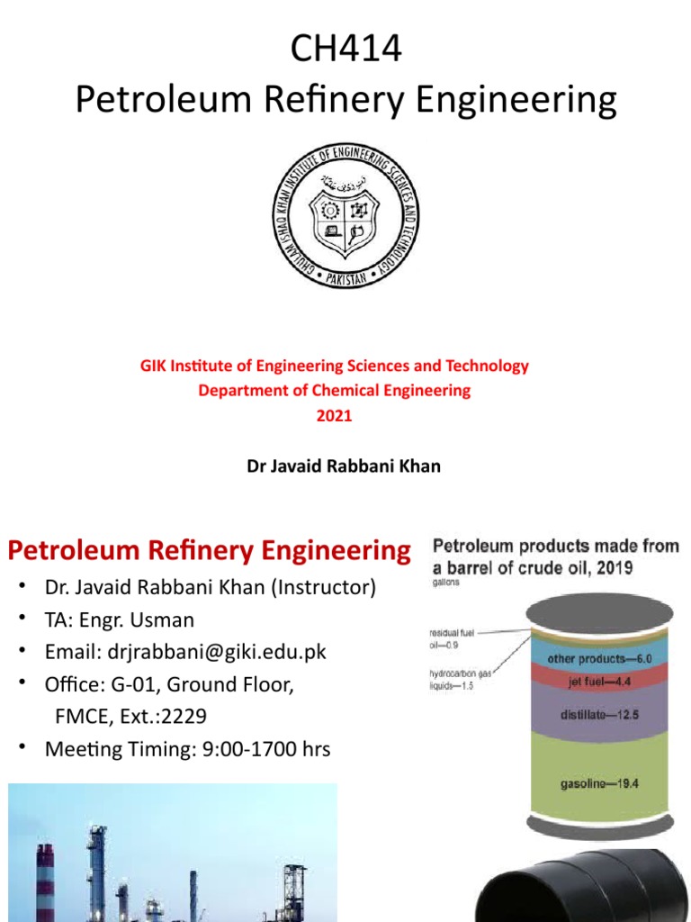 Petroleum Refinery Engineering Course Overview | PDF | Oil Refinery ...